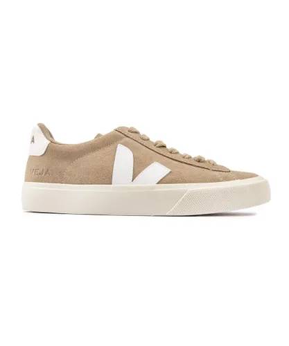 Veja Womens Campo Leather Trainers - Natural Suede