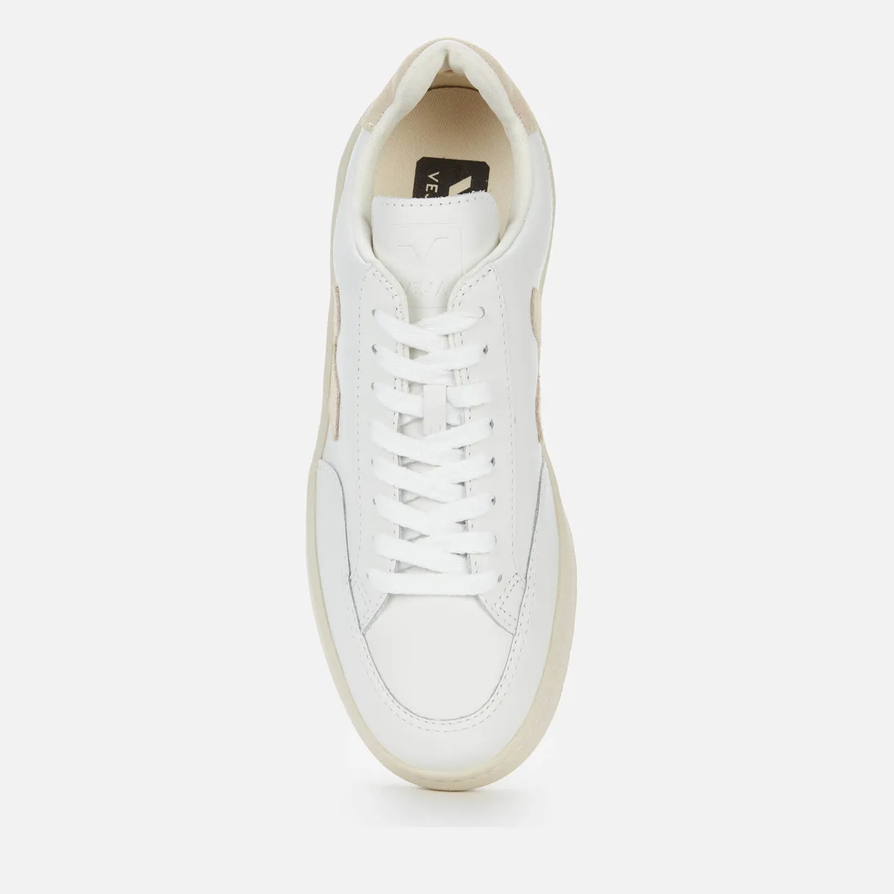 Veja Women's V-12 Leather Trainers - Extra White/Sable - UK