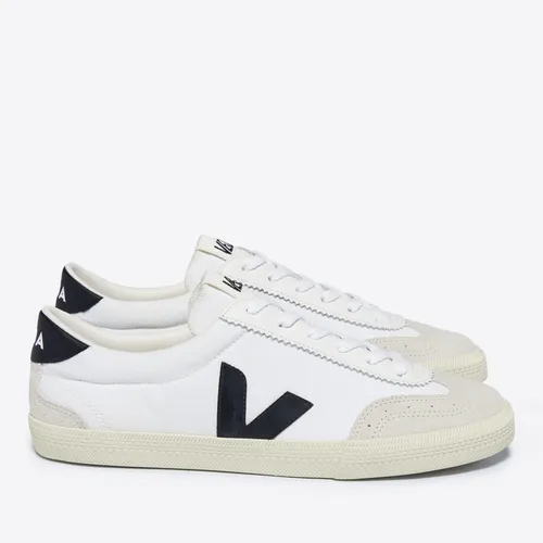 Veja Women's Volley Cotton-Canvas and Suede Low-Top Trainers - UK