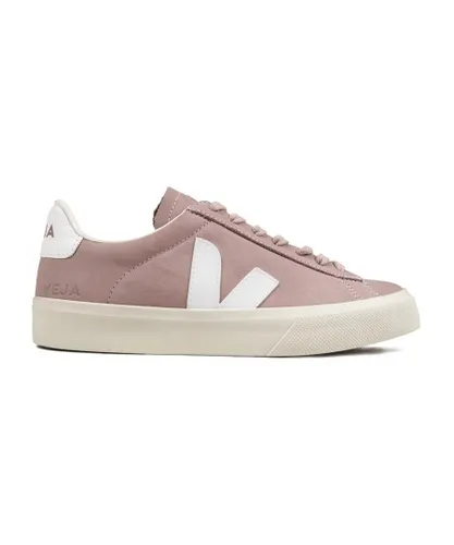 Veja Womenss Campo Trainers in Pink white