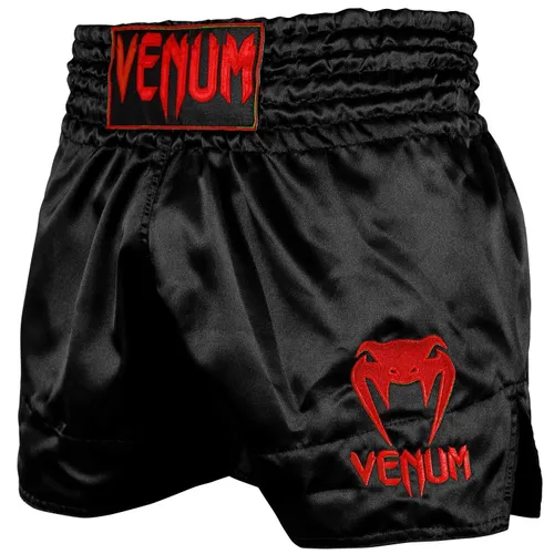 Venum Men Classic Muay Thai Shorts - Black/Red