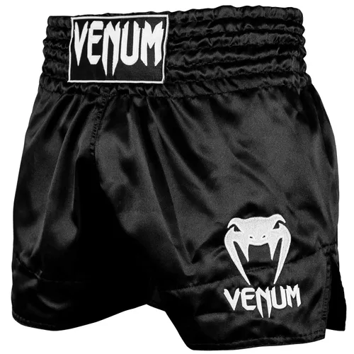 Venum Men Classic Muay Thai Shorts - Black/White