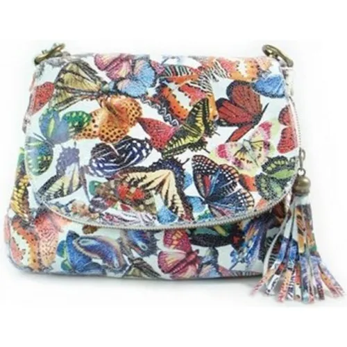 Vera Pelle  A5 Chlebak Motyle  women's Handbags in multicolour