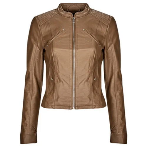 Vero Moda  VMFAVODONA COATED JACKET NOOS  women's Leather jacket in Brown