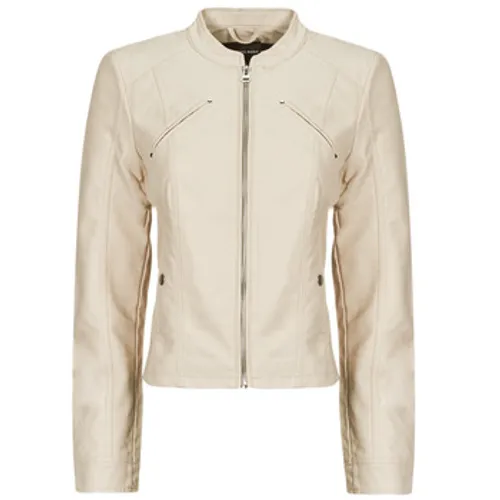 Vero Moda  VMFAVODONA  women's Leather jacket in Beige