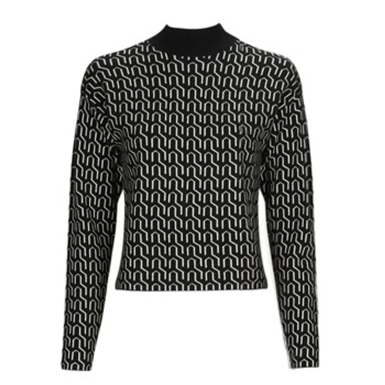 Vero Moda  VMGOLDNEEDLE ART LS HIGHNK PULL LCS  women's Sweater in Black