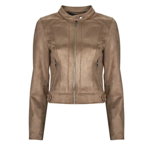 Vero Moda  VMJOSE MARI SHORT FAUX SUEDE JACKET BOOS  women's Leather jacket in Brown