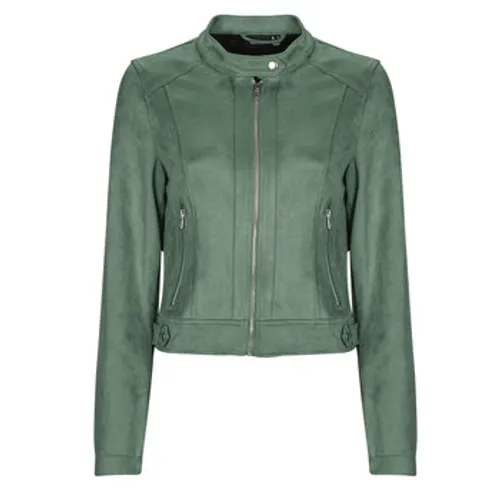 Vero Moda  VMJOSE MARI SHORT FAUX SUEDE JACKET BOOS  women's Leather jacket in Green