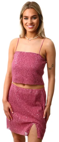 Veromoda Bubblegum Amaze High Waisted Short Skirt