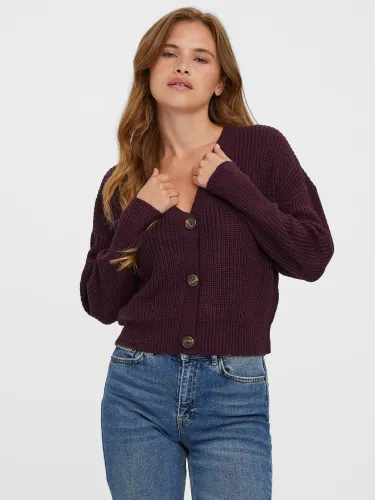 Veromoda Red / Winetasting Lea Knitted Cardigan