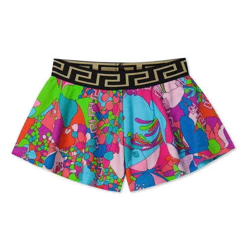 VERSACE Abstract Elasticated Shorts Babies - Blue