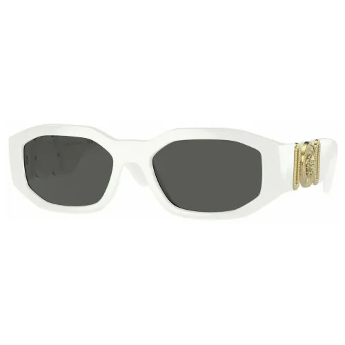 Versace , Aviator Sunglasses in White and Grey ,White female, Sizes: