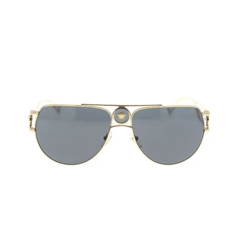 Versace , Aviator Sunglasses Ve2225 100287 ,Yellow unisex, Sizes: