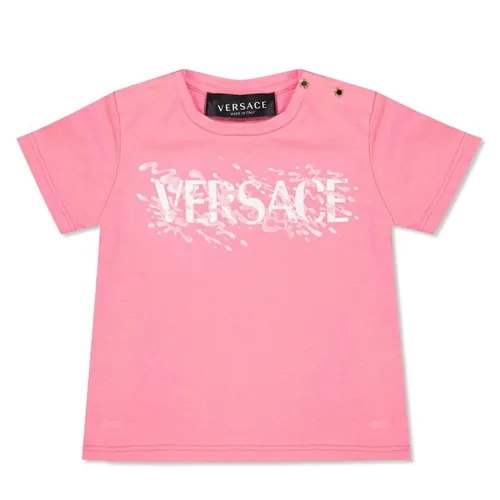 VERSACE Babies Logo T Shirt - Pink