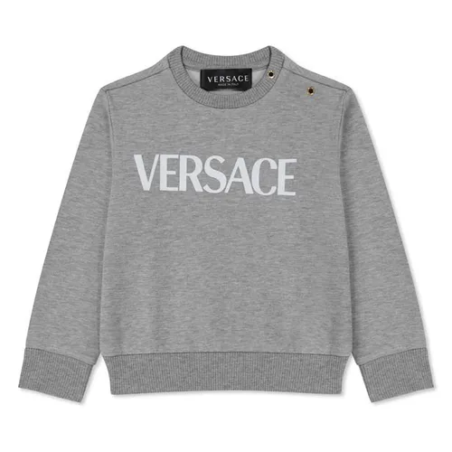 VERSACE Baby Boys Logo Sweatshirt - Grey