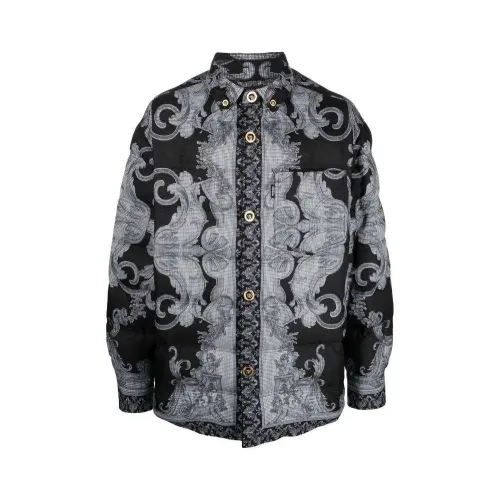 Versace , Barocco Print Jacket ,Multicolor male, Sizes: