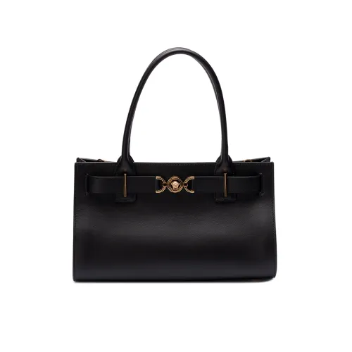 Versace , Black and Gold Large Tote Bag ,Black female, Sizes: ONE SIZE