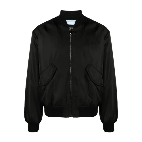Versace , Black Blouson Jacket ,Black male, Sizes: