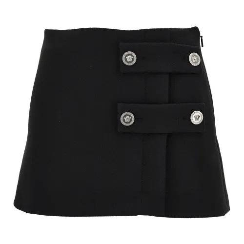 Versace , Black Skirts - Stylish Design ,Black female, Sizes: