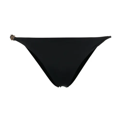 Versace , Black Triangle Bikini Bottoms ,Black female, Sizes: