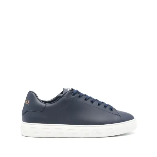 Versace , Blue Night Responsible Sneakers ,Blue male, Sizes:
