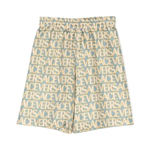 Versace , Boy's Clothing Shorts Lightblue Aw22 ,Multicolor male, Sizes: