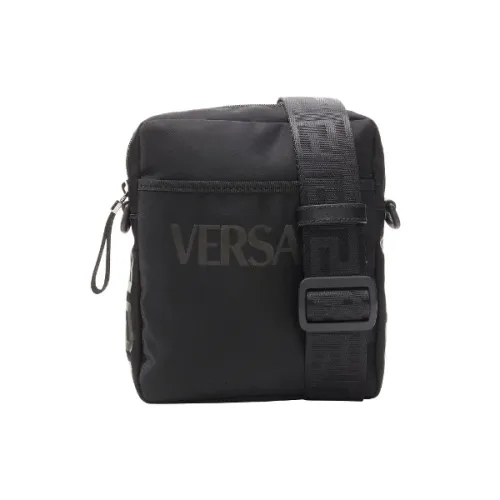 Versace , Canvas crossbody-bags ,Black male, Sizes: ONE SIZE