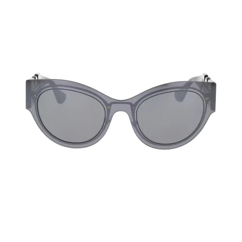 Versace , Cat-Eye Sunglasses with Medusa Logo ,Gray unisex, Sizes:
