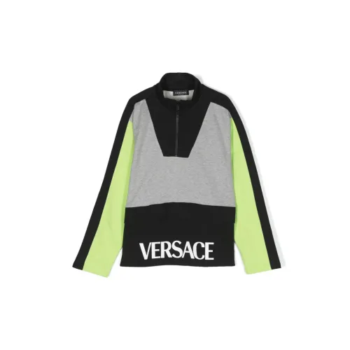 Versace , Color blocking cotton boy Versace sweatshirt ,Multicolor male, Sizes:
