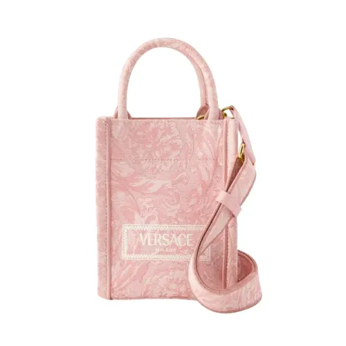 Versace , Cotton handbags ,Pink female, Sizes: ONE SIZE