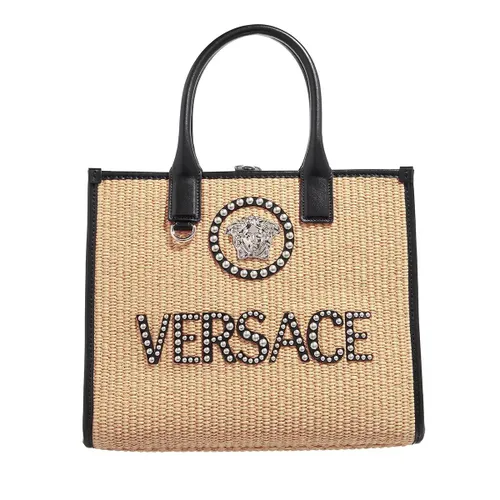 Versace Crossbody Bags - La Medusa Small Shopper with Studs - beige - Crossbody Bags for ladies