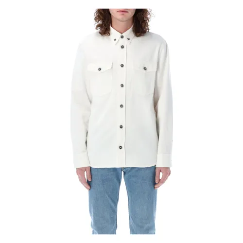 Versace , Denim OverDenim Jacket with Medusa Hardware ,White male, Sizes: