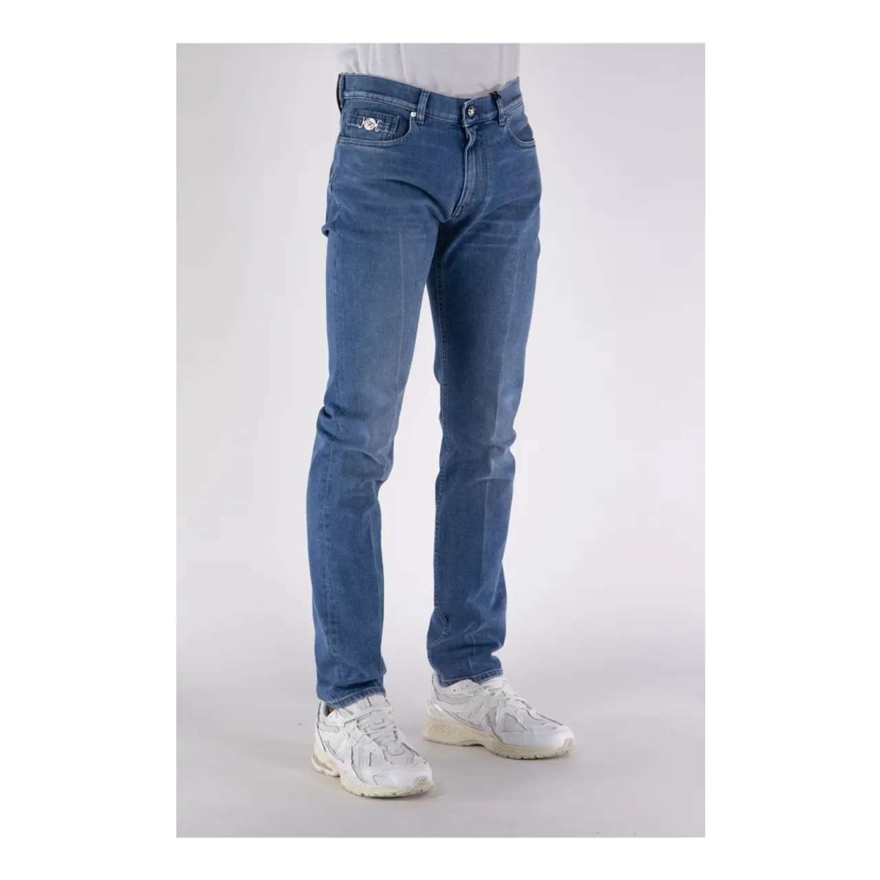 Versace , Denim Taylor Fit Jeans ,Blue male, Sizes: