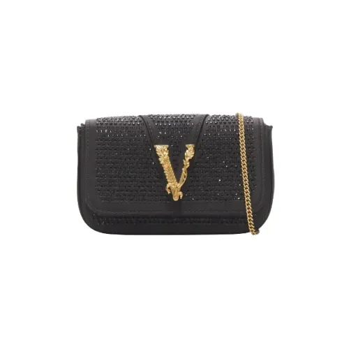 Versace , Fabric crossbody-bags ,Black female, Sizes: ONE SIZE