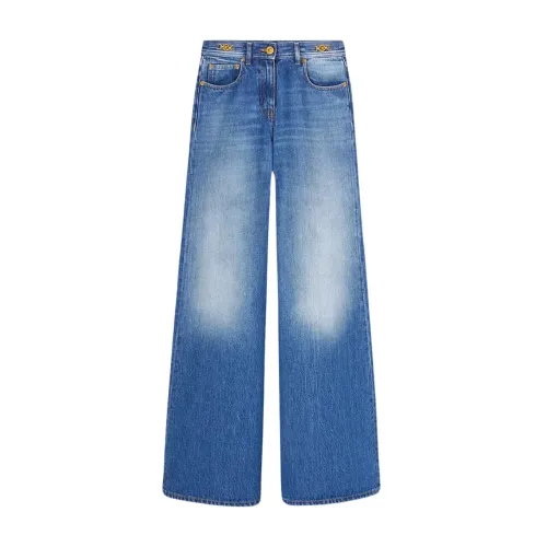 Versace , Flared Denim Jeans ,Blue female, Sizes: