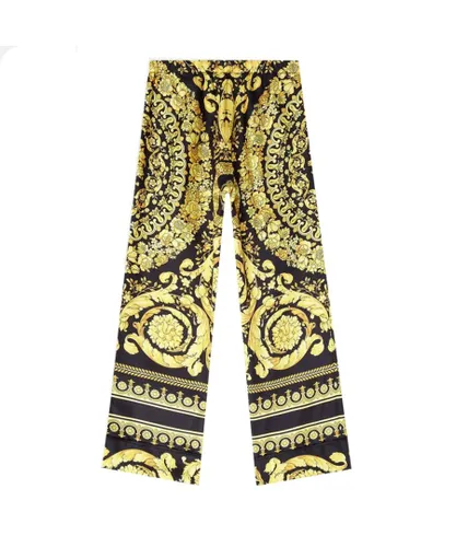 Versace Girls Baroque Pattern Trousers Gold NA