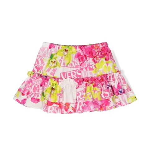 Versace , Girl's Clothing Skirts Pink Ss23 ,Multicolor female, Sizes: