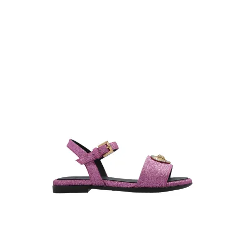 Versace , Glittery sandals ,Pink female, Sizes: