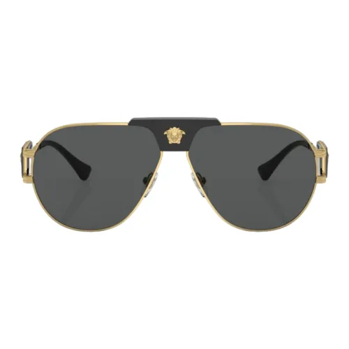Versace , Gold Lucido Sungles ,Yellow male, Sizes: