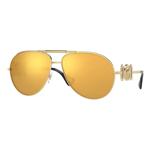 Versace , Gold Sunglasses ,Multicolor unisex, Sizes: