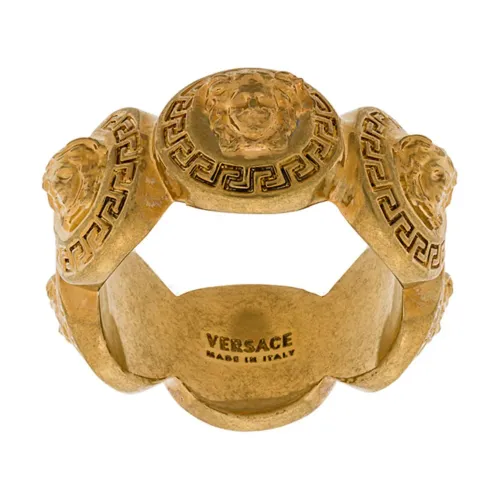 Versace , Golden Medusa Coin Brass Bracelet ,Yellow female, Sizes: S, M