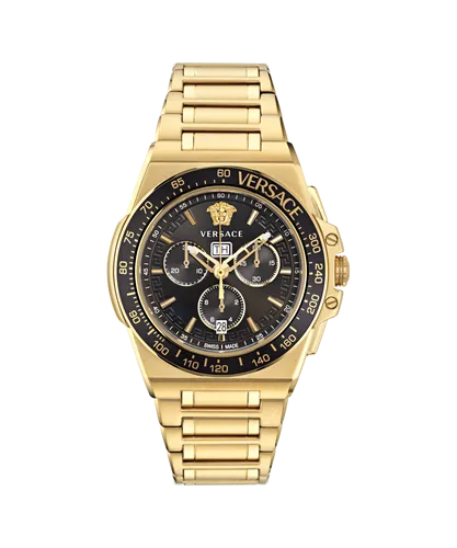 Versace Greca Extreme Chrono Mens Gold Watch VE7H00623 Stainless Steel (archived) - One Size