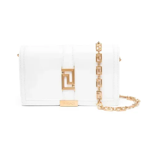 Versace , Greca Goddess Mini Bag White ,White female, Sizes: ONE SIZE
