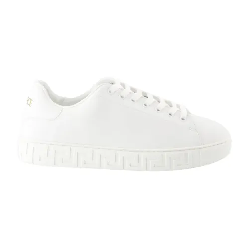 Versace , Greca Lace-up Sneakers ,White male, Sizes: