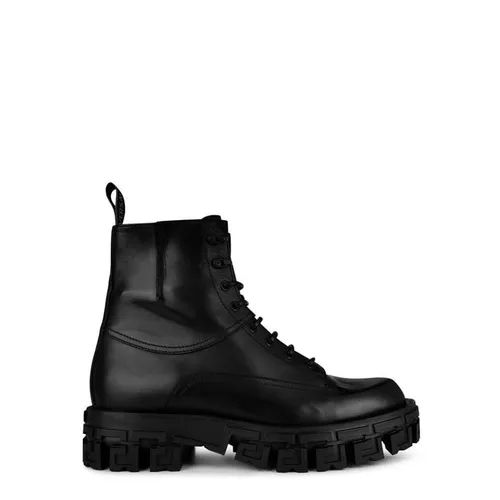 VERSACE Greca Portico Boots - Black