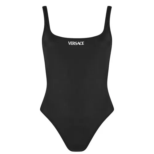 VERSACE ICON Baroque Reversible Swimsuit - Black