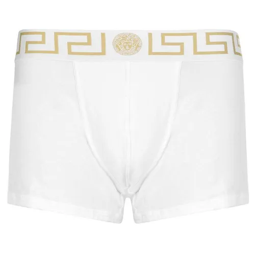 VERSACE ICON Iconic Low Trunks - White