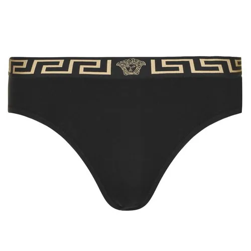 Versace Icon Logo Tape Pants - Black