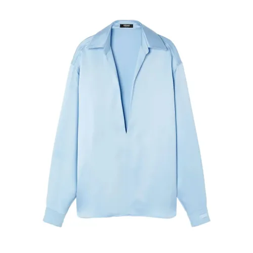 Versace , Informal Shirt ,Blue male, Sizes: