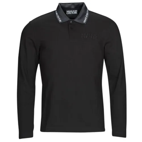 Versace Jeans Couture  73GAGT08-899  men's Polo shirt in Black